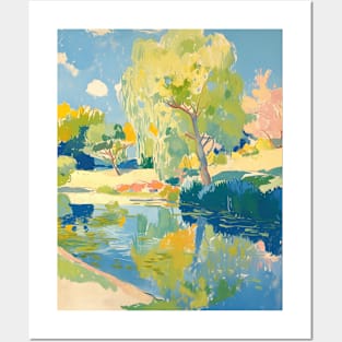 Landscape Nature Willow Tree Art Posters and Art